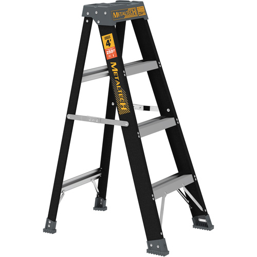 Step Ladder, 4', Fibreglass, 250 lbs. Capacity, Type 1 Rock Safety Industrial Ltd