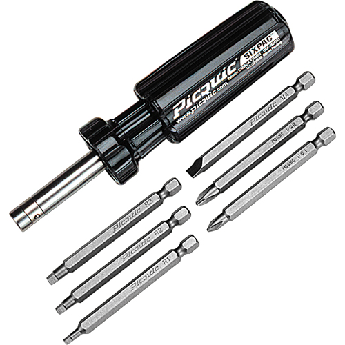 Sixpac Plus Multi-Bit Screwdrivers Rock Safety Industrial Ltd