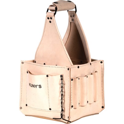 Porte-outils pour &eacute;lectricien et travaux d'entretien, Cuir, 17 pochettes, Beige Rock Safety Industrial Ltd