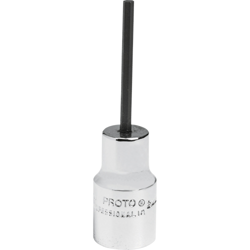 Douille &agrave; embout, Hexagonale, 2,5 mm x 1-7/8" lo, Prise 1/4" Rock Safety Industrial Ltd