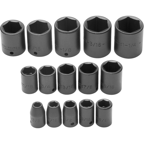Jeu de douilles, 6 Mcx, Chocs, Prise de 1/2" Rock Safety Industrial Ltd