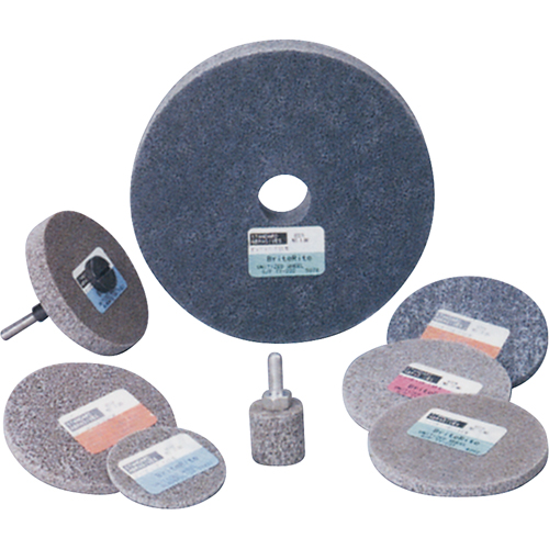 Standard Abrasives 500 Series Soft Density Unitized Wheels, 3" x 1/4", 1/4" Arbor, Medium Grit, Aluminum Oxide Rock Safety Industrial Ltd