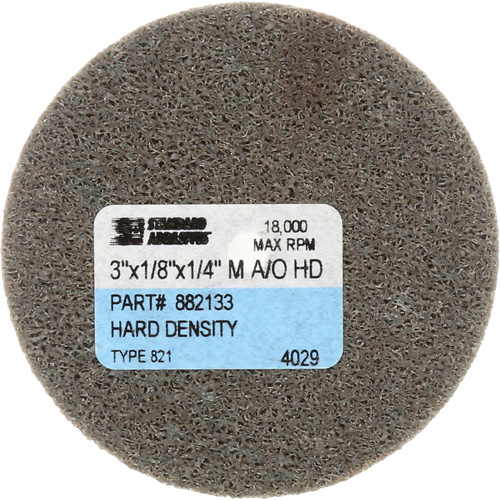 Standard Abrasives Unitized Wheel, 3" x 1/4", 1/4" Arbor, Fine Grit, Aluminum Oxide Rock Safety Industrial Ltd