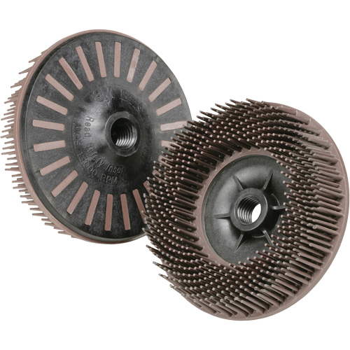 Disques radiaux bristle pour meuleuses angulaires Scotch-Brite, C&eacute;ramique, Grain 36, 4-1/2" dia. Rock Safety Industrial Ltd