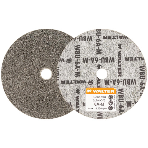 Disque de finition Blendex U, 3" dia., Grain 6AM, Carbure de silicium Rock Safety Industrial Ltd