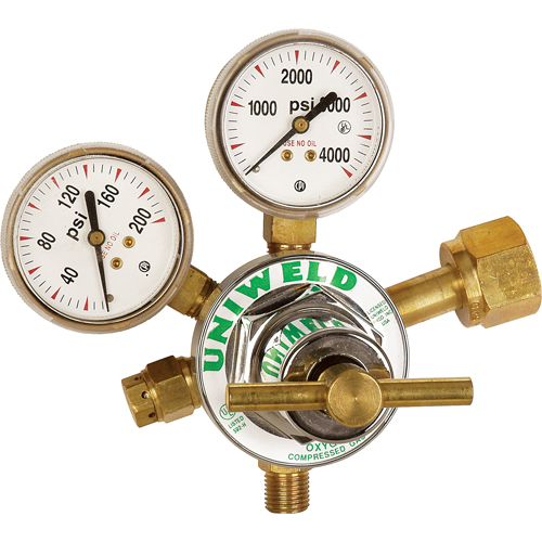 Medium-Duty Single Stage Regulator, Oxygen, CGA540 Inlet Rock Safety Industrial Ltd