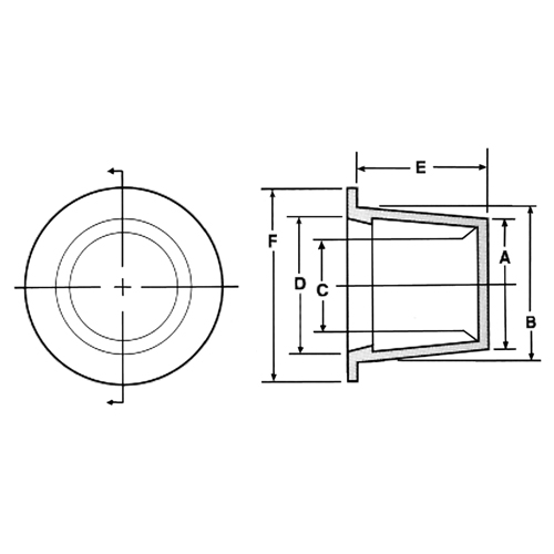 Bouchon en plastique, 1/2" dia. Rock Safety Industrial Ltd