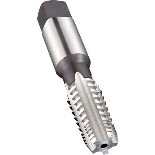 Taraud machine &agrave; denture altern&eacute;e pour tuyau, 3/4"-14, 5 cannelures, 105 mm lo, Conique, Acier rapide Rock Safety Industrial Ltd
