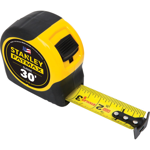 FatMax&reg; Classic Tape Measure, 1-1/4" x 30', Imperial Graduations Rock Safety Industrial Ltd
