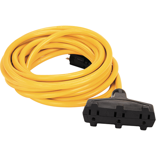 Cordon rallonge en vinyle, Ext&eacute;rieur, SJTW, AWG 14/3, 15 A, 3 prise(s), 50' Rock Safety Industrial Ltd