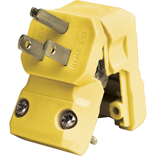 Fiche &agrave; lame droite de qualit&eacute; commerciale, Nylon, 15 A, 125 V Rock Safety Industrial Ltd