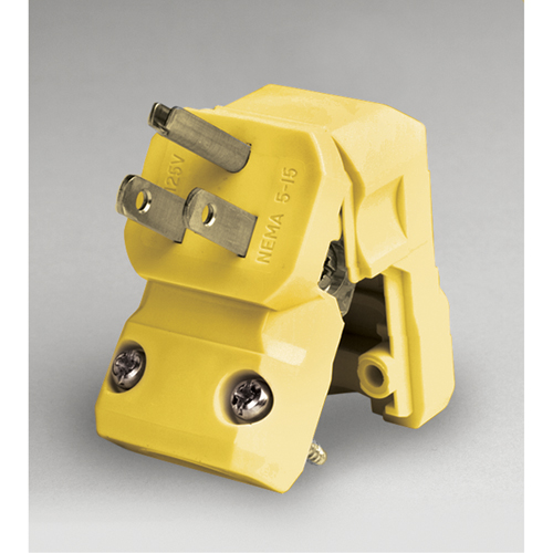 Fiche &agrave; lame droite de qualit&eacute; commerciale, Nylon, 15 A, 125 V Rock Safety Industrial Ltd