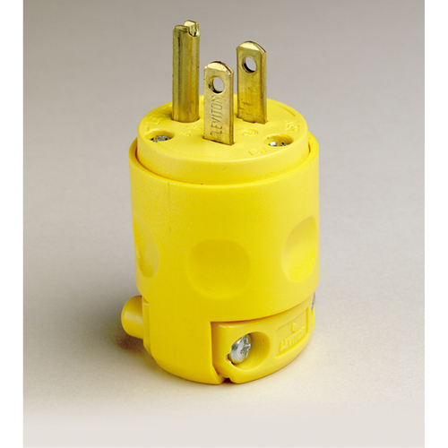 Fiche &agrave; lame droite de qualit&eacute; commerciale, PVC, 15 A, 125 V Rock Safety Industrial Ltd
