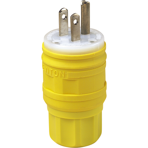 Fiche &agrave; lame droite de qualit&eacute; commerciale, Plastique, 15 A, 125 V Rock Safety Industrial Ltd