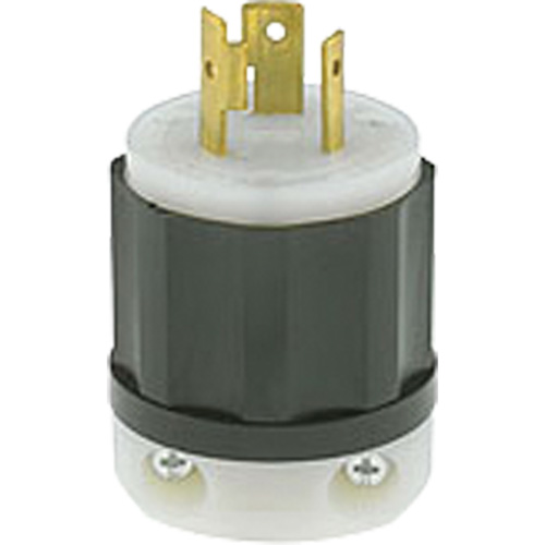 2-Pole 3-Wire Grounding Locking Plug, Nylon, 20 Amps, 250 V, L6-20P Rock Safety Industrial Ltd
