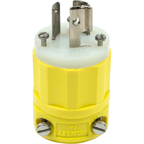 2-Pole 3-Wire Grounding Locking Plug, Nylon, 15 Amps, 250 V, L6-15P Rock Safety Industrial Ltd