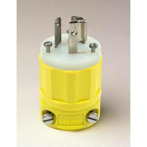 2-Pole 3-Wire Grounding Locking Plug, Nylon, 15 Amps, 250 V, L6-15P Rock Safety Industrial Ltd