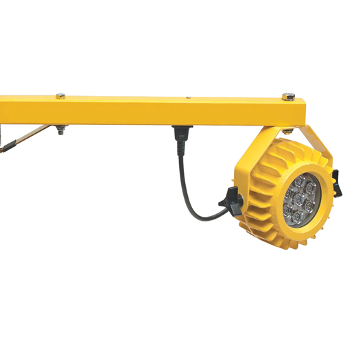 Heavy-Duty Loading Dock Lights, 24" Arm, 300 W, LED Lamp, Metal Rock Safety Industrial Ltd