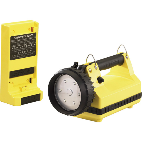 E-Flood&reg; LiteBox&reg; Lantern with Vehicle Mount System, LED, 615 Lumens, 8 Hrs. Run Time, Rechargeable Batteries, Included Rock Safety Industrial Ltd