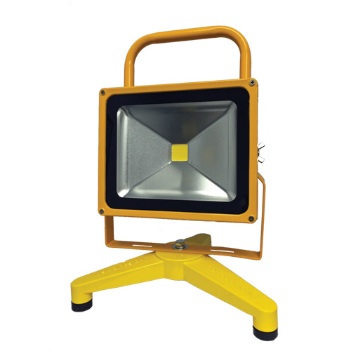 Projecteurs portatifs et rechargeables, DEL, 30 W, 3000 lumens, Boîtier en Aluminium Rock Safety Industrial Ltd