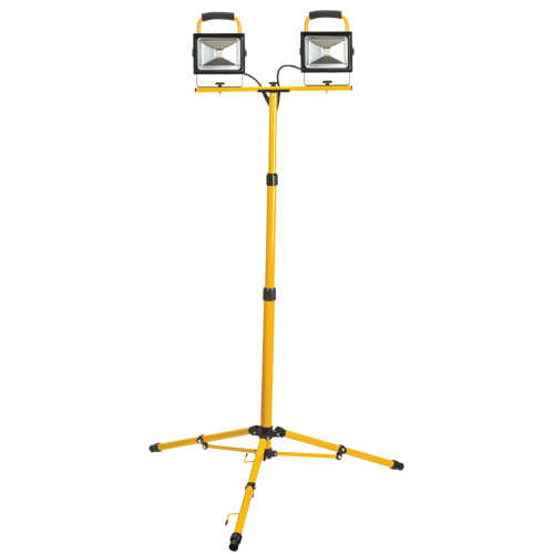 Twin-Head Work Light, LED, 40 W, 4800 Lumens, Aluminum Housing Rock Safety Industrial Ltd
