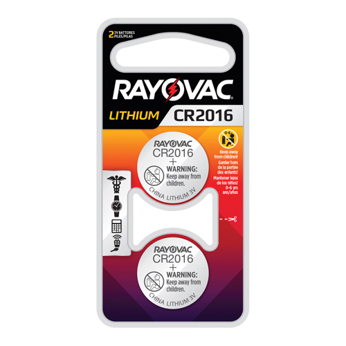CR2016 Lithium Coin Cell Batteries, 3 V Rock Safety Industrial Ltd