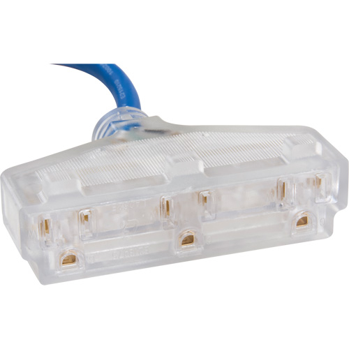 Cordon rallonge en caoutchouc TPE avec indicateur lumineux, Toutes saisons, SJEOW, AWG 14/3, 15 A, 3 prise(s), 25' Rock Safety Industrial Ltd