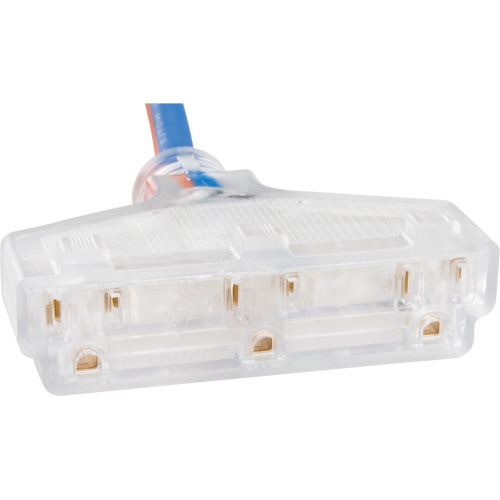 TPE-Rubber Extension Cord with Light Indicator, All-Weather, SJEOW, 12/3 AWG, 15 A, 3 Outlet(s), 25' Rock Safety Industrial Ltd