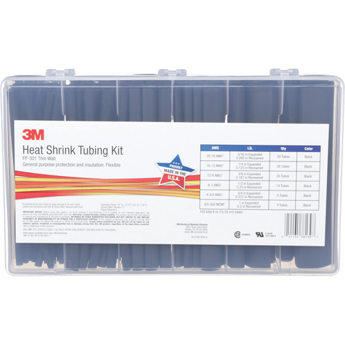 Heat Shrink Tubing, Thin Wall, 6", 1" (2.54cm) - 0.1875" (0.48cm) Rock Safety Industrial Ltd