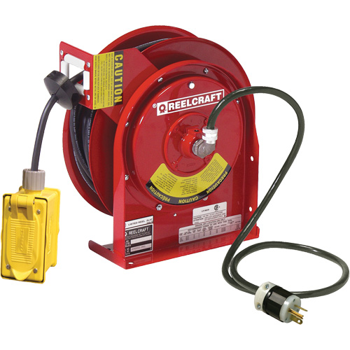 Power Cord Reel, 45', SJEOOW, 12 Gauge, 20 A Rock Safety Industrial Ltd