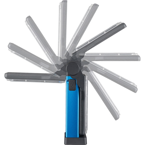 Lampe de travail multifonctionnelle compacte FlipMate, DEL, 500 lumens, Boîtier en Aluminium Rock Safety Industrial Ltd