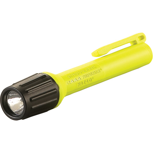 Lampe de poche &agrave; s&eacute;curit&eacute; intrins&egrave;que ProPolymer HAZ-LO 2AAA, DEL, 60 lumens, Piles AAA Rock Safety Industrial Ltd