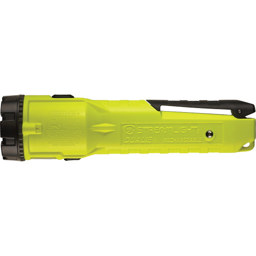 Lampe de poche &agrave; s&eacute;curit&eacute; intrins&egrave;que rechargeable Dualie, DEL, 275 lumens, Piles Rechargeable Rock Safety Industrial Ltd