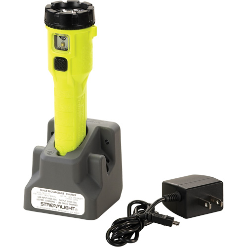 Lampe de poche &agrave; s&eacute;curit&eacute; intrins&egrave;que rechargeable magn&eacute;tique Dualie, DEL, 275 lumens, Piles Rechargeable Rock Safety Industrial Ltd