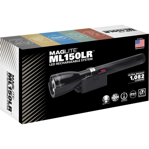 ML150LR(X) Fast-Charging Flashlight, LED, 1082 Lumens, Rechargeable Batteries Rock Safety Industrial Ltd