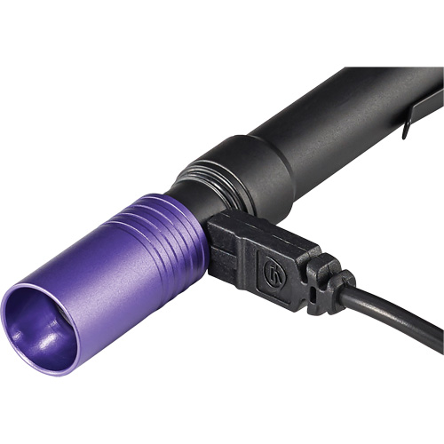 Lampe stylo UV avec port de recharge micro USB Stylus Pro, DEL, Piles Rechargeable Rock Safety Industrial Ltd