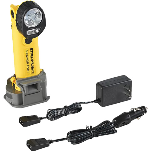 Lampe de poche magn&eacute;tique Survivor Pivot, DEL, 325 lumens, Piles Rechargeable Rock Safety Industrial Ltd