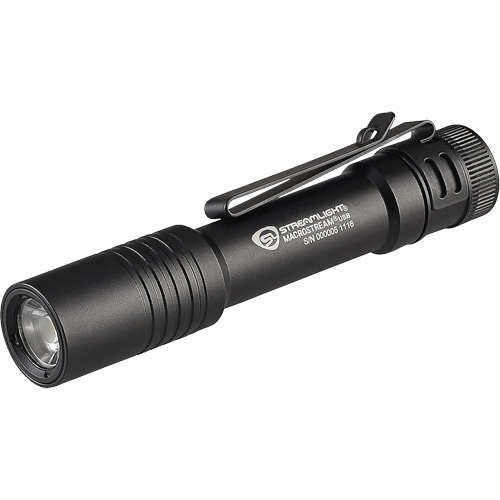 Lampe de poche personnelle Macrostream USB, DEL, 500 lumens, Piles Rechargeable Rock Safety Industrial Ltd
