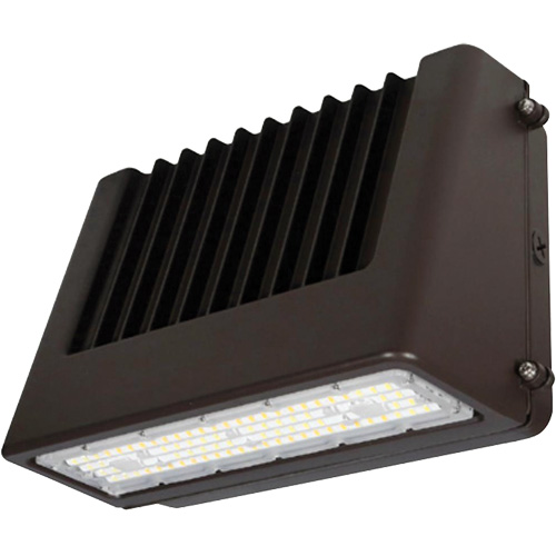 Wall Pack Light Fixture, LED, 120 V, 80 W, 6.5" H x 9.3" W x 14.4" D Rock Safety Industrial Ltd