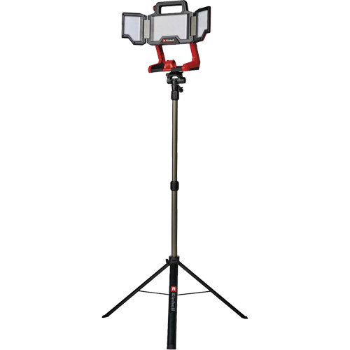 Lampe de travail &agrave; DEL professionnelle &agrave; panneaux pliants lumens sans fil 18V sur tr&eacute;pied, DEL, 3600 lumens Rock Safety Industrial Ltd