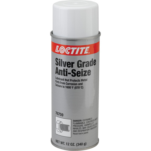 Silver Grade Anti-Seize, Aerosol Can, 1600°F (871°C) Max. Temp. Rock Safety Industrial Ltd