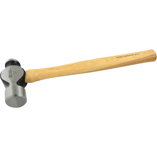 Ball Pein Hammer, 48 oz. Head Weight, Plain Face, Wood Handle Rock Safety Industrial Ltd