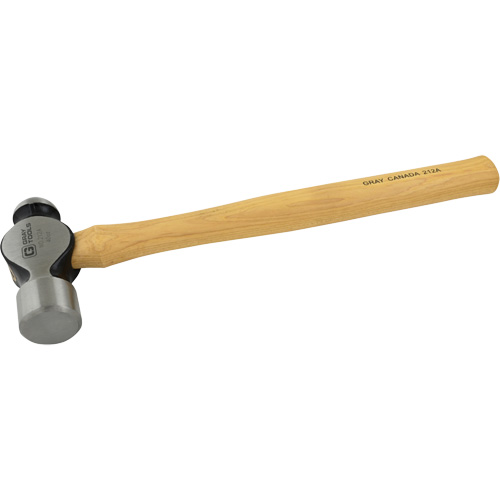 Ball Pein Hammer, 40 oz. Head Weight, Plain Face, Wood Handle Rock Safety Industrial Ltd
