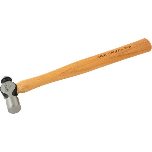 Ball Pein Hammer, 8 oz. Head Weight, Plain Face, Wood Handle Rock Safety Industrial Ltd