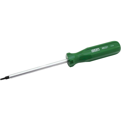 Tournevis tr&egrave;s long pour vis &agrave; t&ecirc;te carr&eacute;e creuse, Tige de #1, Ronde, 10" lo, Prise en Coussin&eacute;e Rock Safety Industrial Ltd