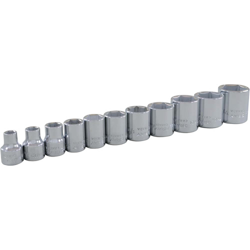 Jeu de douilles SAE, 11 Mcx, Prise de 3/8" Rock Safety Industrial Ltd