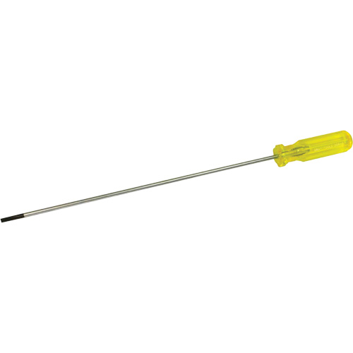 Tournevis &agrave; fente d'&eacute;lectricien, Tige de 3/16", Ronde, 15-1/2" lo, Prise en Plastique Rock Safety Industrial Ltd