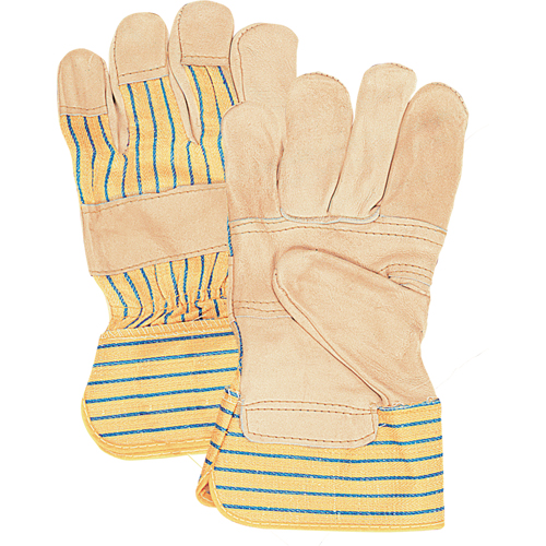 Fitters Patch Palm Gloves, Large, Grain Cowhide Palm, Cotton Inner Lining Rock Safety Industrial Ltd