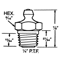 Raccord, Filetage de 1/4"-18 Rock Safety Industrial Ltd