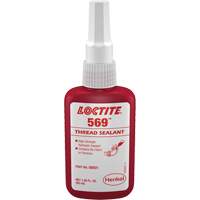 569 Hydraulic Thread Sealant, Bottle, 50 ml, -54° C - 149° C/-65° F - 300° F Rock Safety Industrial Ltd